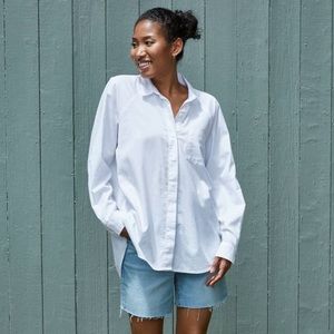 Universal thread white long sleeve button shirt